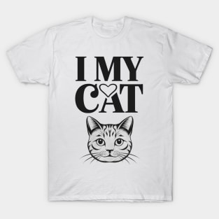 I Love My British Longhair Cat Ears Cat Breed T-Shirt